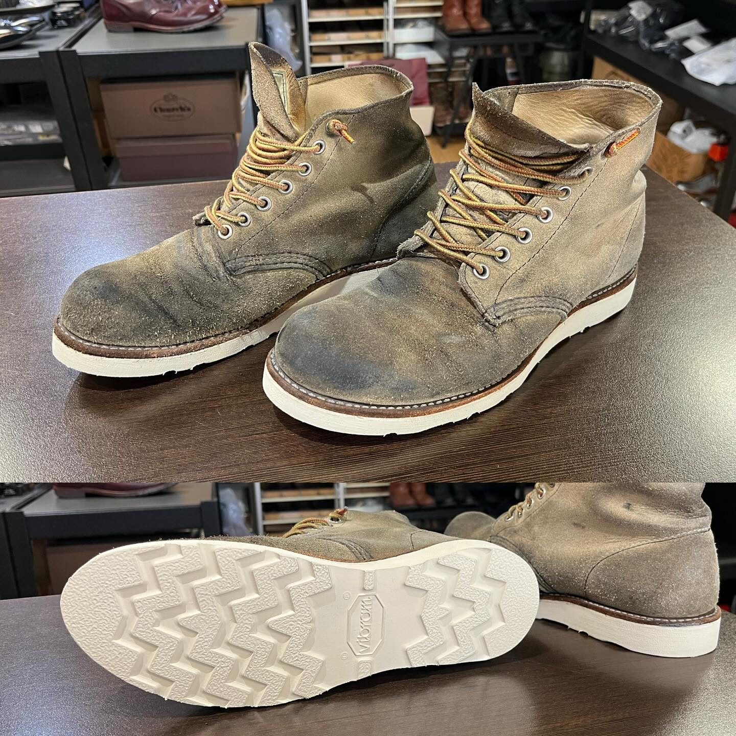 RED WING
#レッドウイング #ビブラム #4014 #オールソール #和歌山 #和歌山市 #靴修理 #redwing #irishsetter #vibram #resole #リアルワーカー