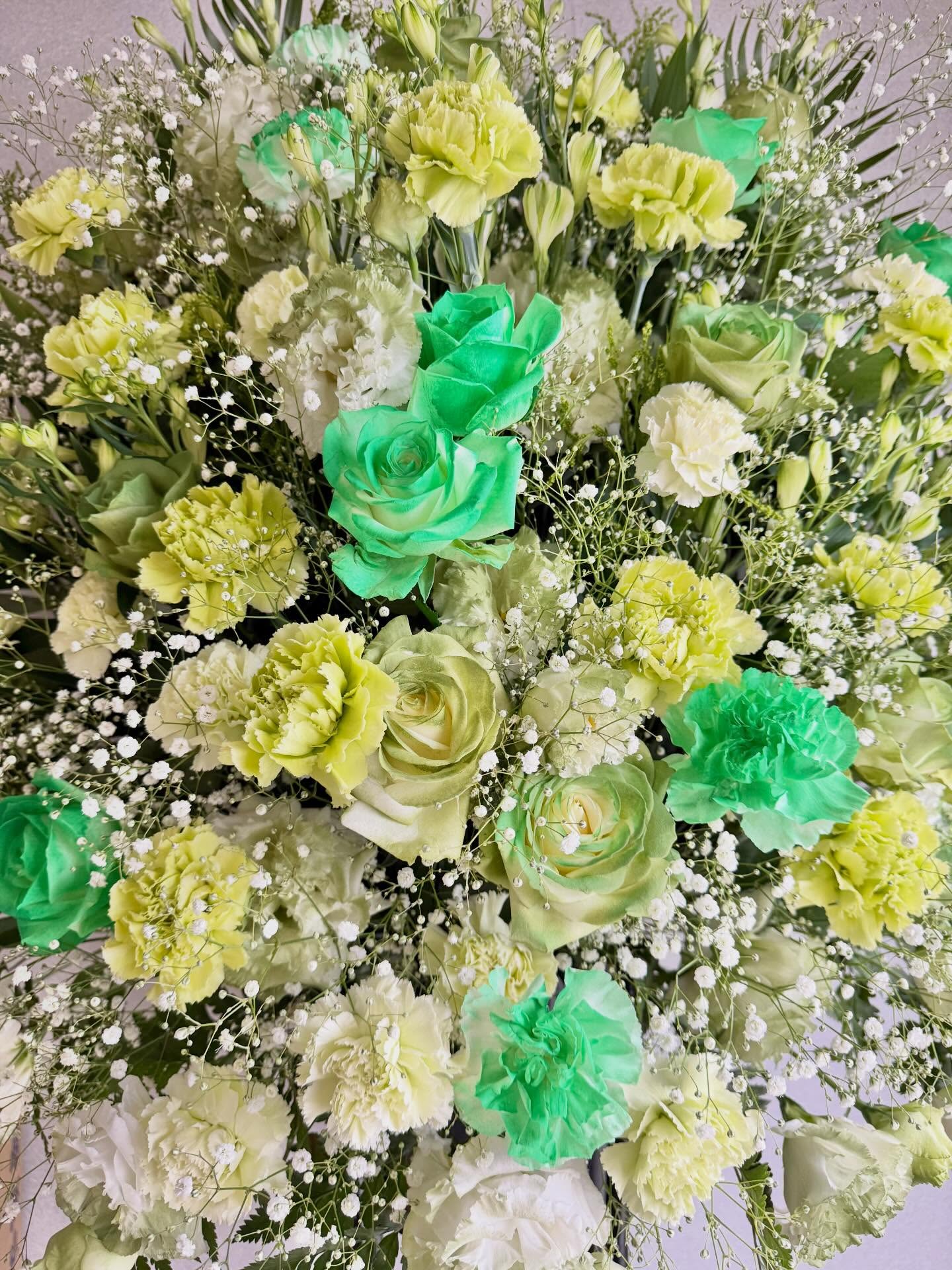 💚💚💚💚💚💚💚💚💚#お花屋さん #大分花屋 #別府花屋 #ドライフラワー #ウェディングブーケ スワッグ