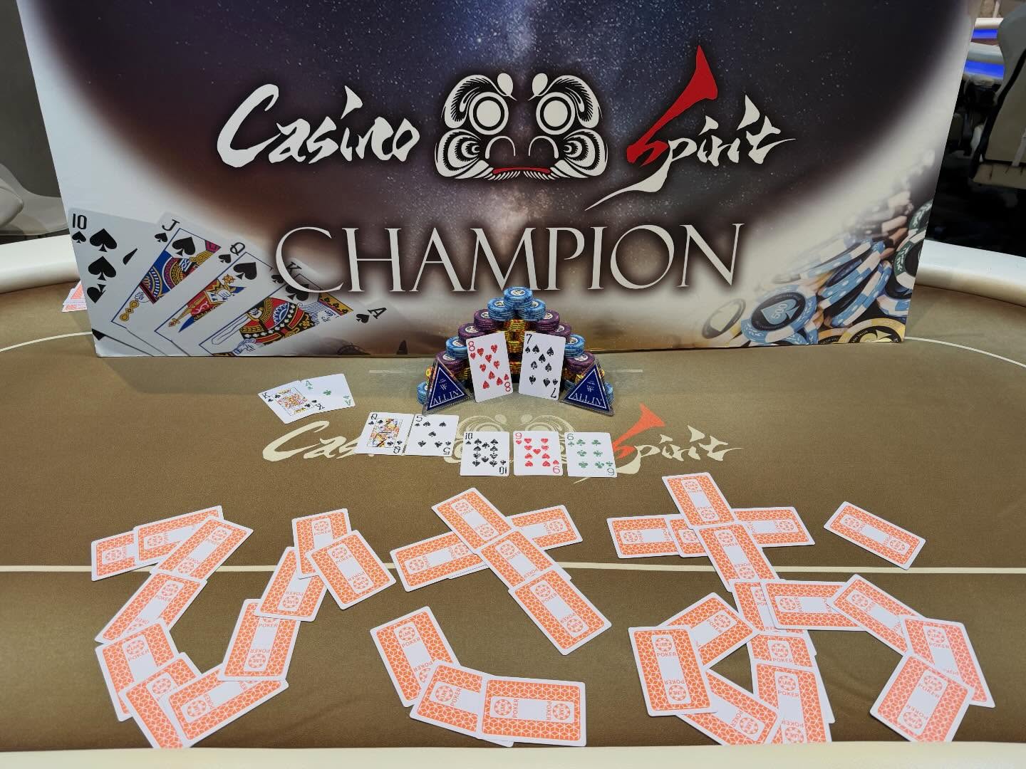 4/17
🏆ディープスタック
トーナメント🏆
✨入賞者✨
🏆1位 ひさお様
✨7,000cs$獲得✨
🥈2位 hisa様
✨4,000 cs$獲得✨
✨ディープスタックトーナメント✨
優勝はひさお様となりましたー🥳🎉
おめでとうございますー㊗️